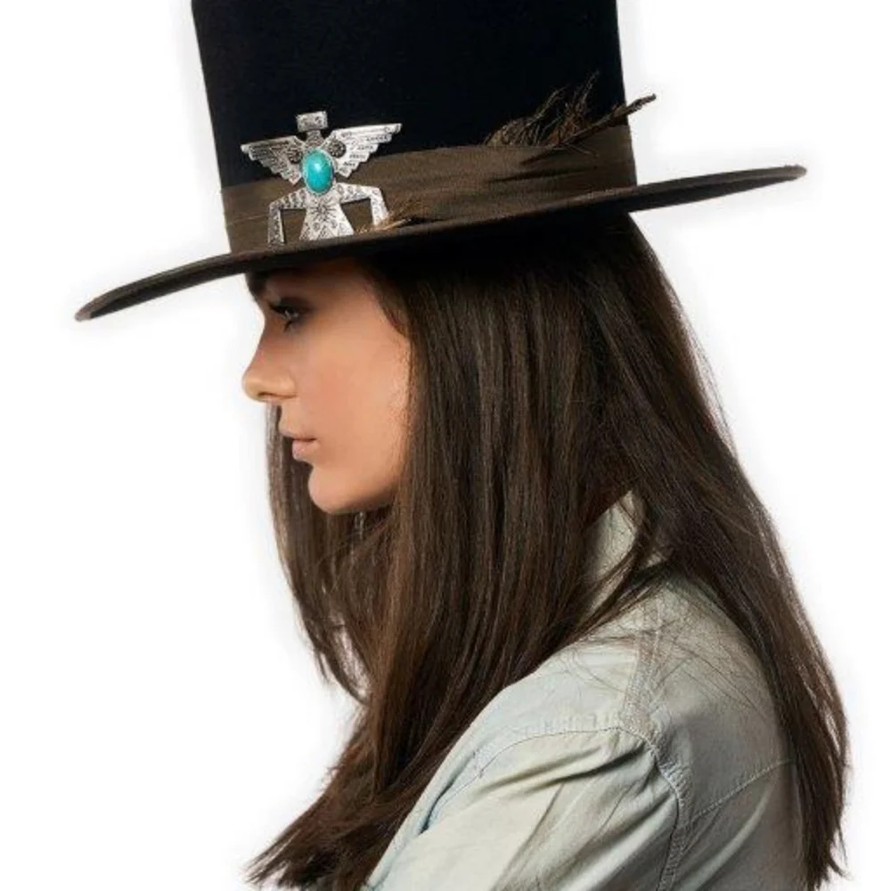 Double D Ranchwear Rare Thunderbeing Hat NIB MEDium rare Black - Picture 2 of 11